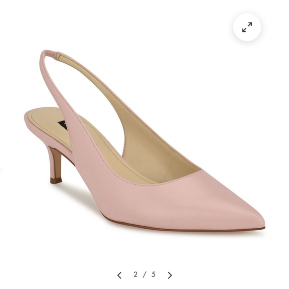 NWT Nine West Nataly Slingback Pumps Size 7 in Blush - Picture 10 of 10